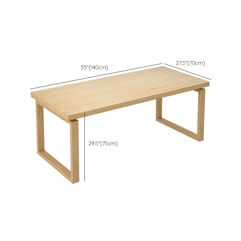 Rectangle Tweemaal Pedestal Dining Table Modern Pine Wood Table Kitchen Dining Room 47