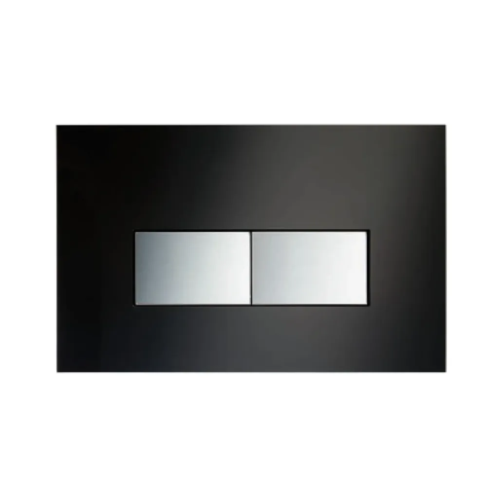 Replacement plate Pucci Eco built- cistern 2 buttons acrylic ravenzwart glossy model chrome keys