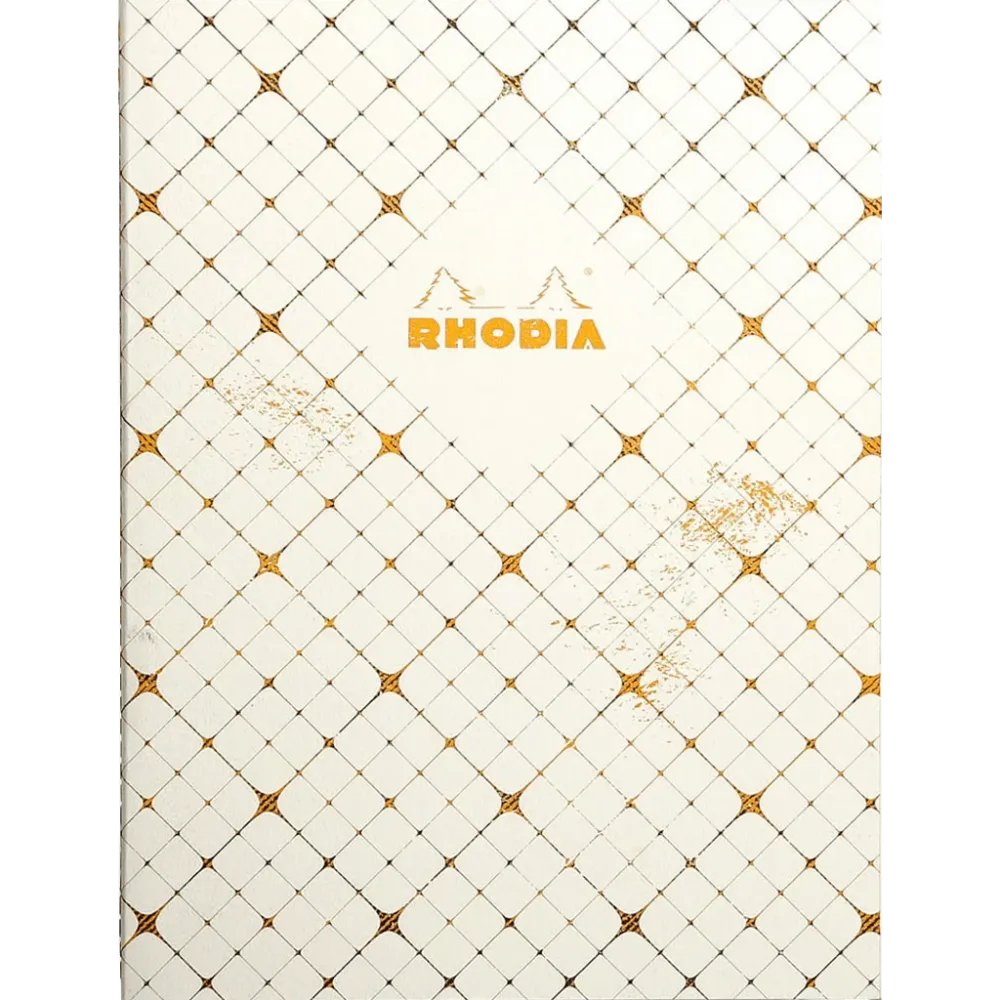 Rhodia Heritage Book Block Notebook - Checkered Lined - Limited Edition (9.75" x 7.5")