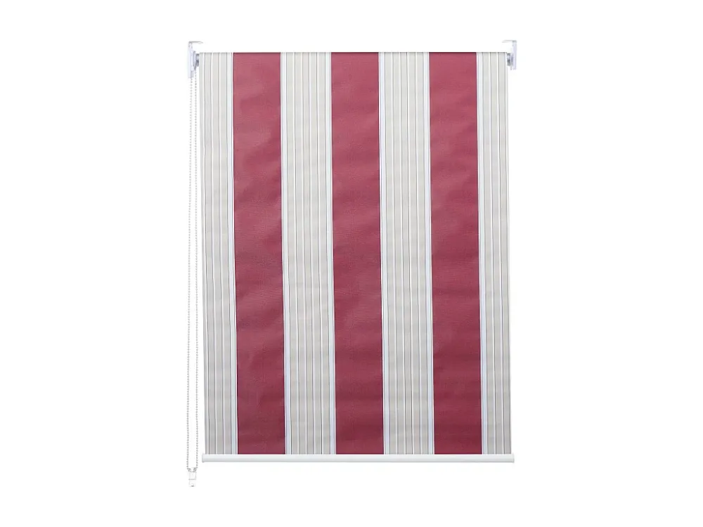 Rolgordijn MCW-D52, rood/wit/beige