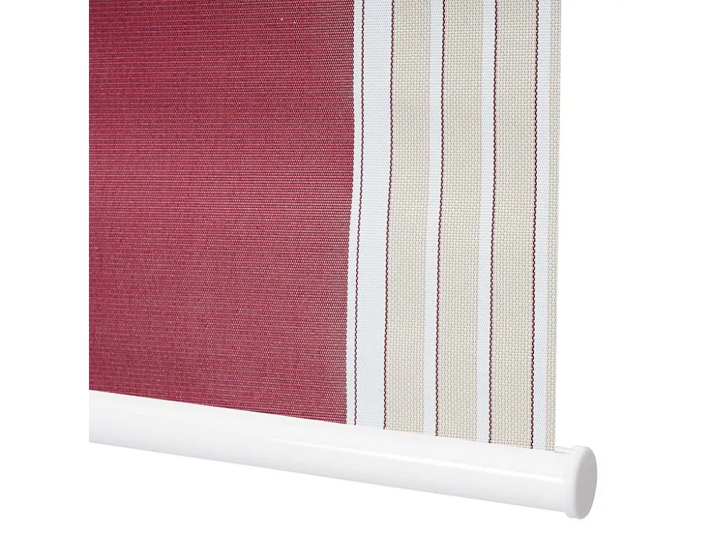 Rolgordijn MCW-D52, rood/wit/beige