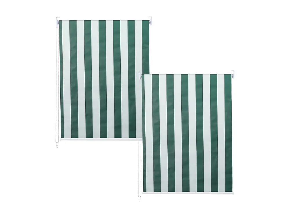 Rolgordijn MCW-D52 (set van 2), groen/wit