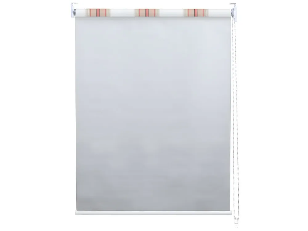 Rolgordijn MCW-D52, wit/rood/beige
