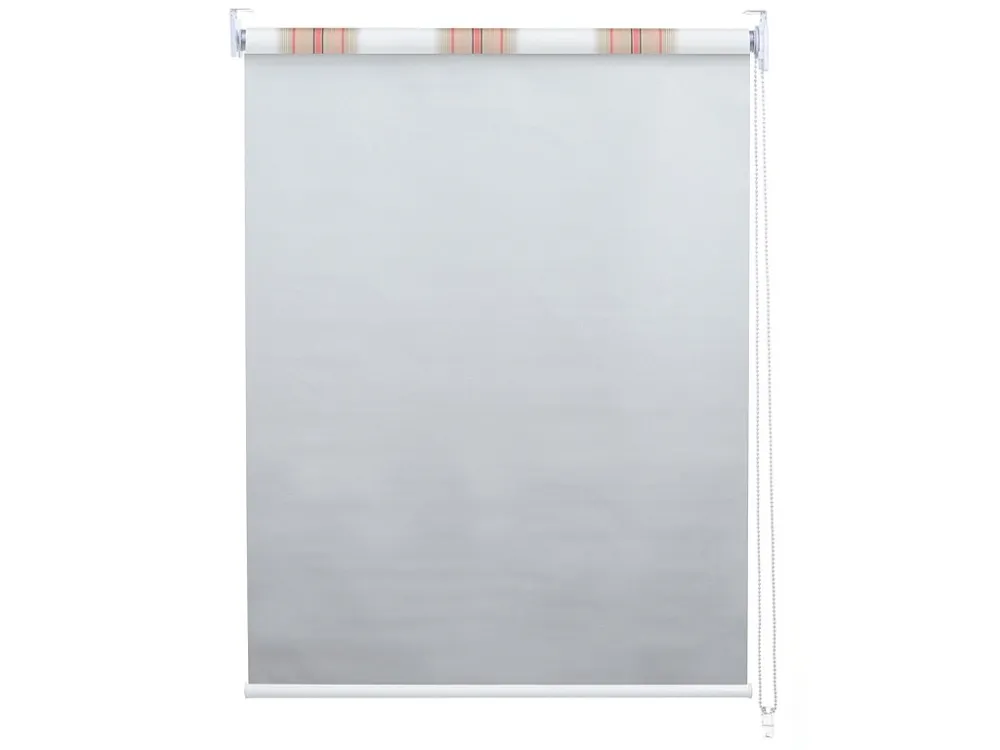 Rolgordijn MCW-D52, wit/rood/beige