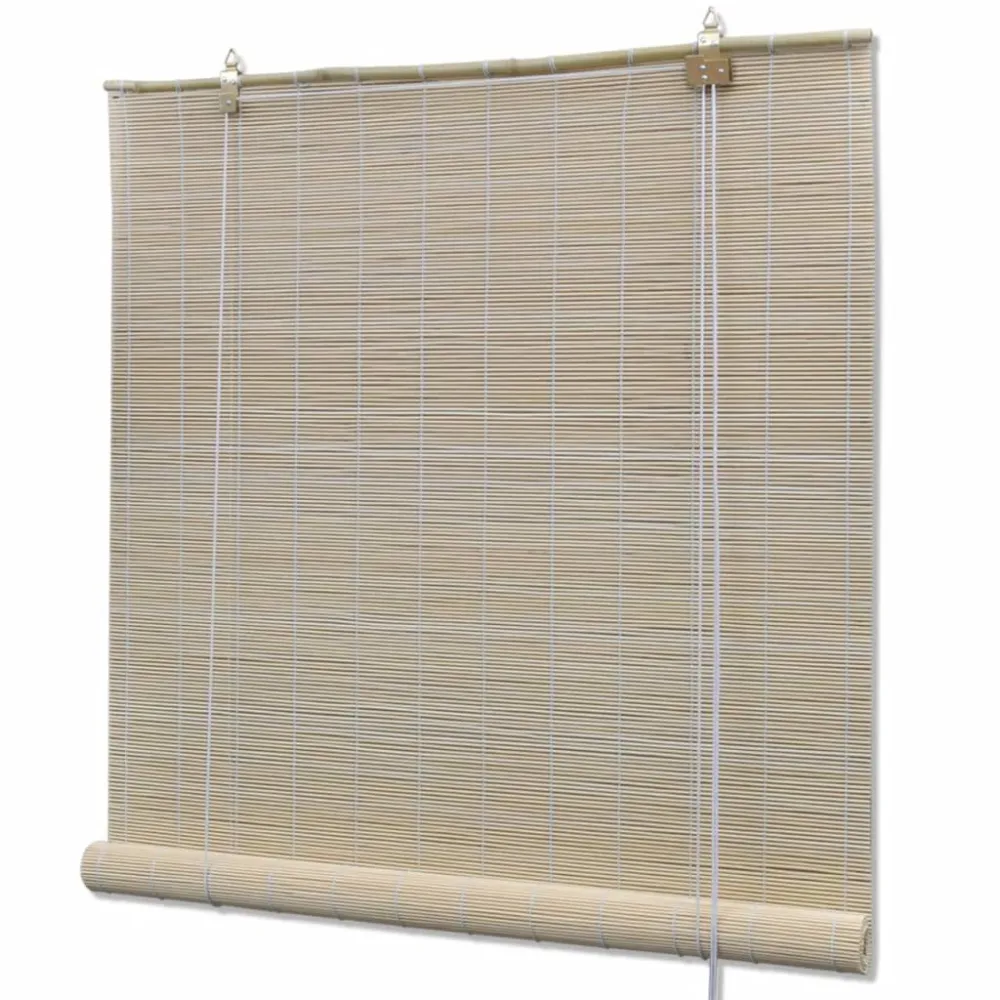 Rolgordijnen 2 st 120x160 cm bamboe ongedwongen