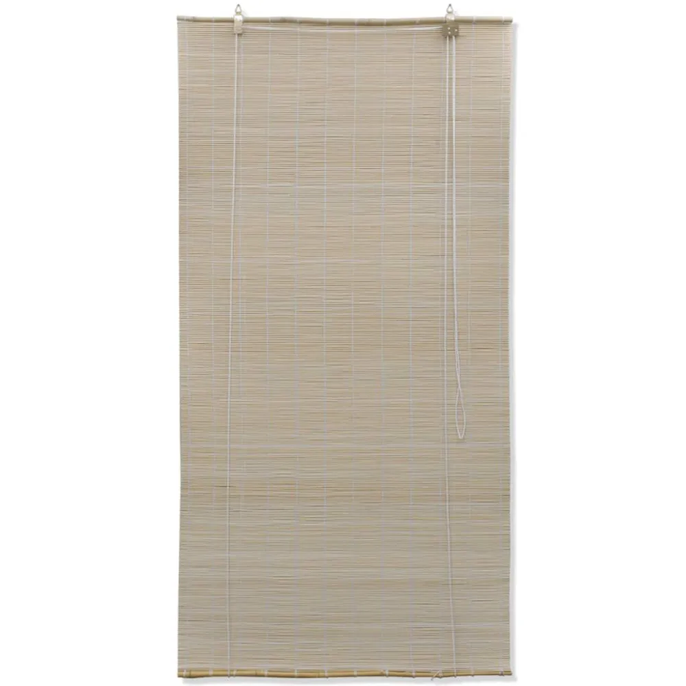 Rolgordijnen 2 st 120x160 cm bamboe ongedwongen