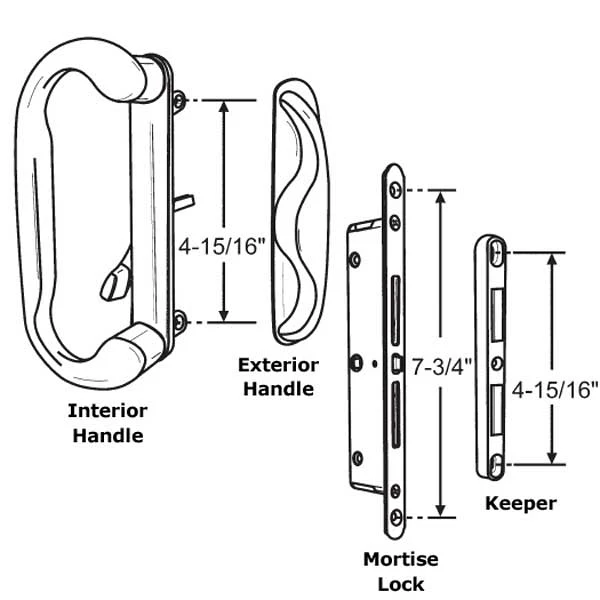 Roto Handle Set Two Mortise Lock