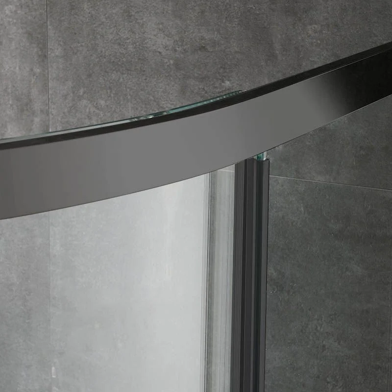Round Double Sliding Shower Enclosure Corner Tempered Glaswerk Shower Enclosure 31