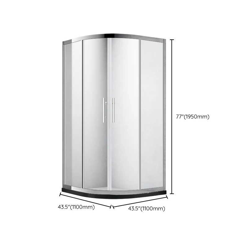 Rounded Shower Enclosure Tweeling Sliding Corner Shower Enclosure 33l
