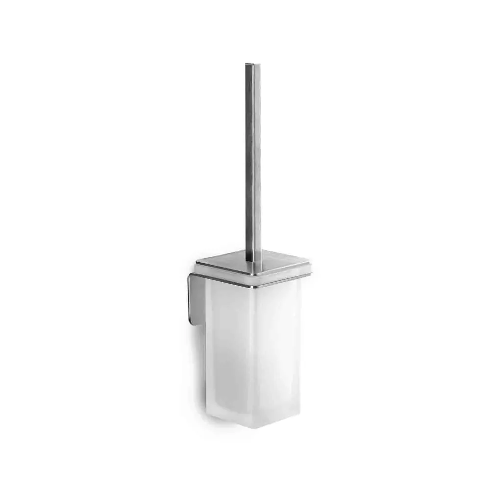 Satin-finished brush holder double-sided tape Over collection Colombo Design