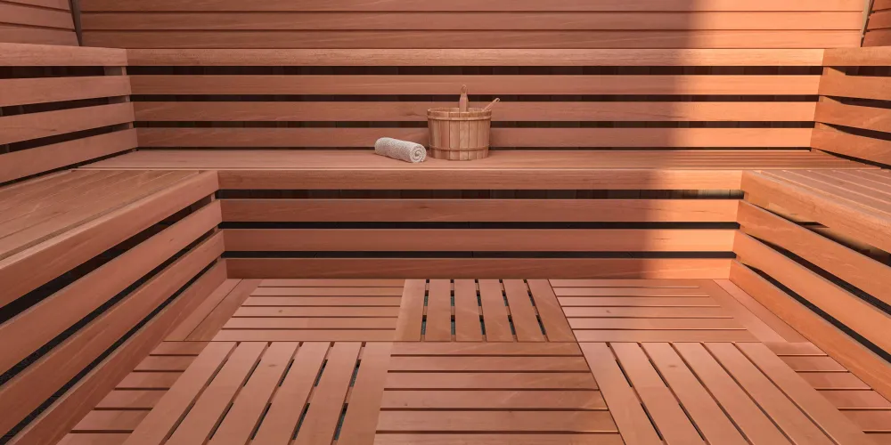 Scandia Rood Cedar 2'x2' Duckboard Sauna Flooring