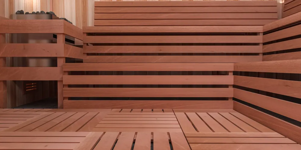 Scandia Rood Cedar 2'x2' Duckboard Sauna Flooring