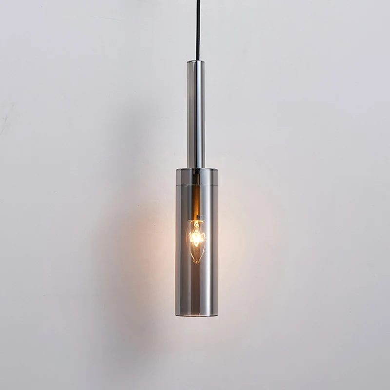 Schaduwrijke hanglamp Eenvoud Kristalblok 1-lichts messing plafondlamp