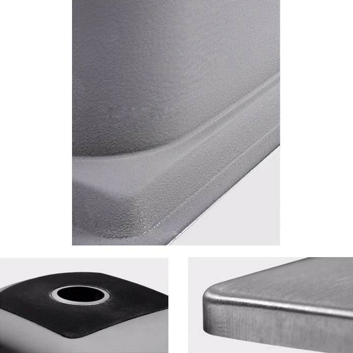 Scratchproof Kitchen Sink Roestvrij staal Steel 1 Holes Drop- Kitchen Sink Only 201