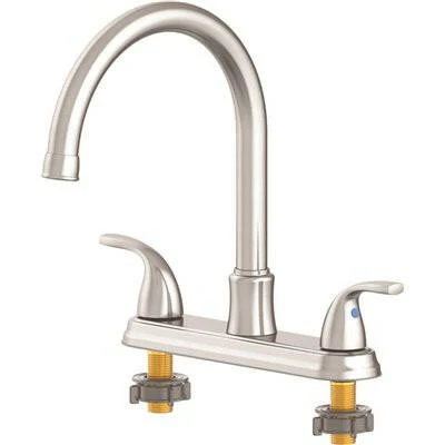 Seasons Raleigh Two-Handle Gooseneck Kitchen Faucet roestvast Steel)