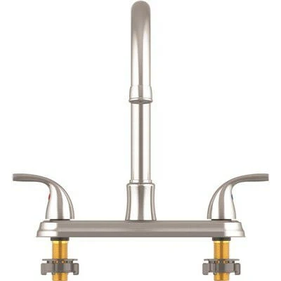 Seasons Raleigh Two-Handle Gooseneck Kitchen Faucet roestvast Steel)