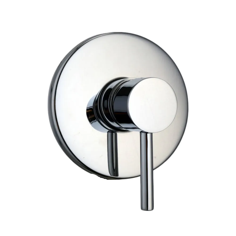 Shower kit one-way built- and 250 mm round chrome-plated messing showerhead Moon