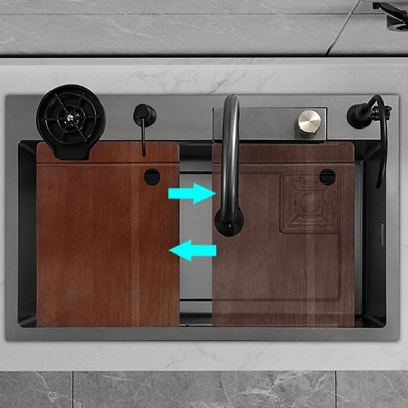 Single Basin Kitchen Sink Contemporary Niet-roestend Steel Kitchen Sink 27l