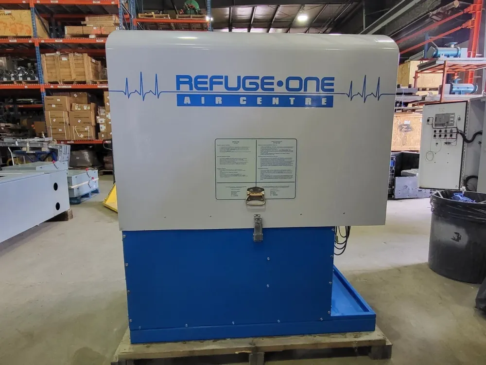 Single Bed Mine Refuge System Refuge One Air Center