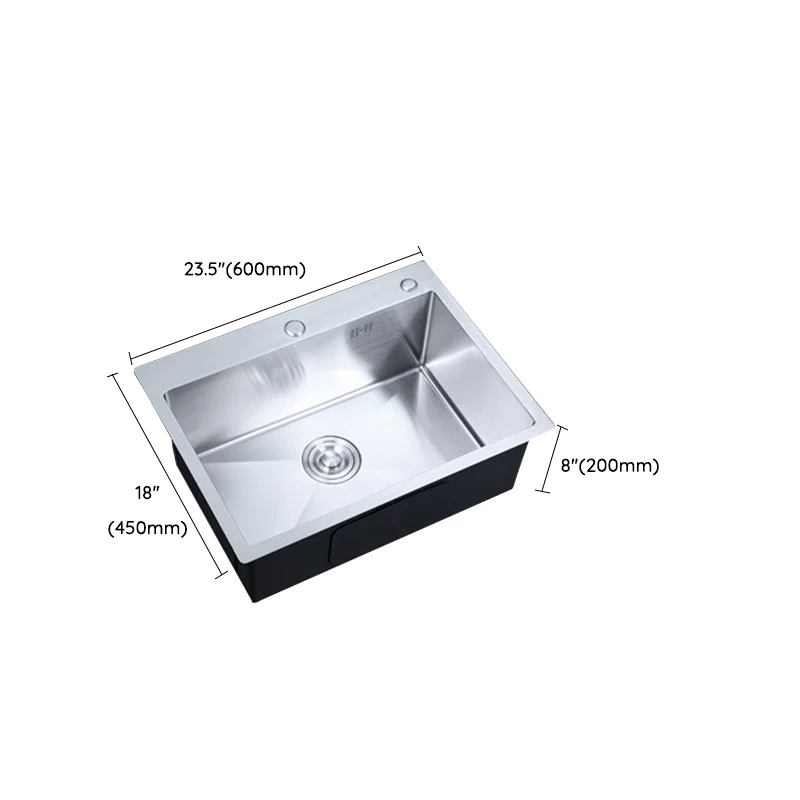 Single Bowl Kitchen Sink Stainless Staalsoort Kitchen Sink(Not Included Faucet) Stainless