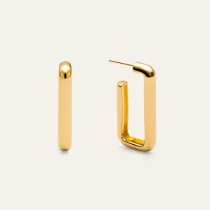 Single Pipe Verguld Earrings