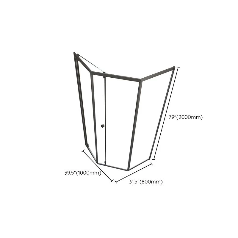 Single Sliding Shower Bath Door Tempered Glazen Clear Shower Door 31l