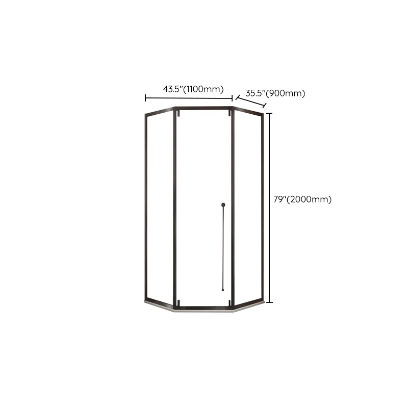 Single Sliding Shower Bath Door Tempered Glass Glashelder Shower Door 31l