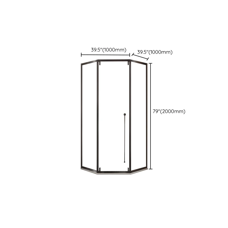Single Sliding Shower Bath Door Tempered Glass Glashelder Shower Door 31l