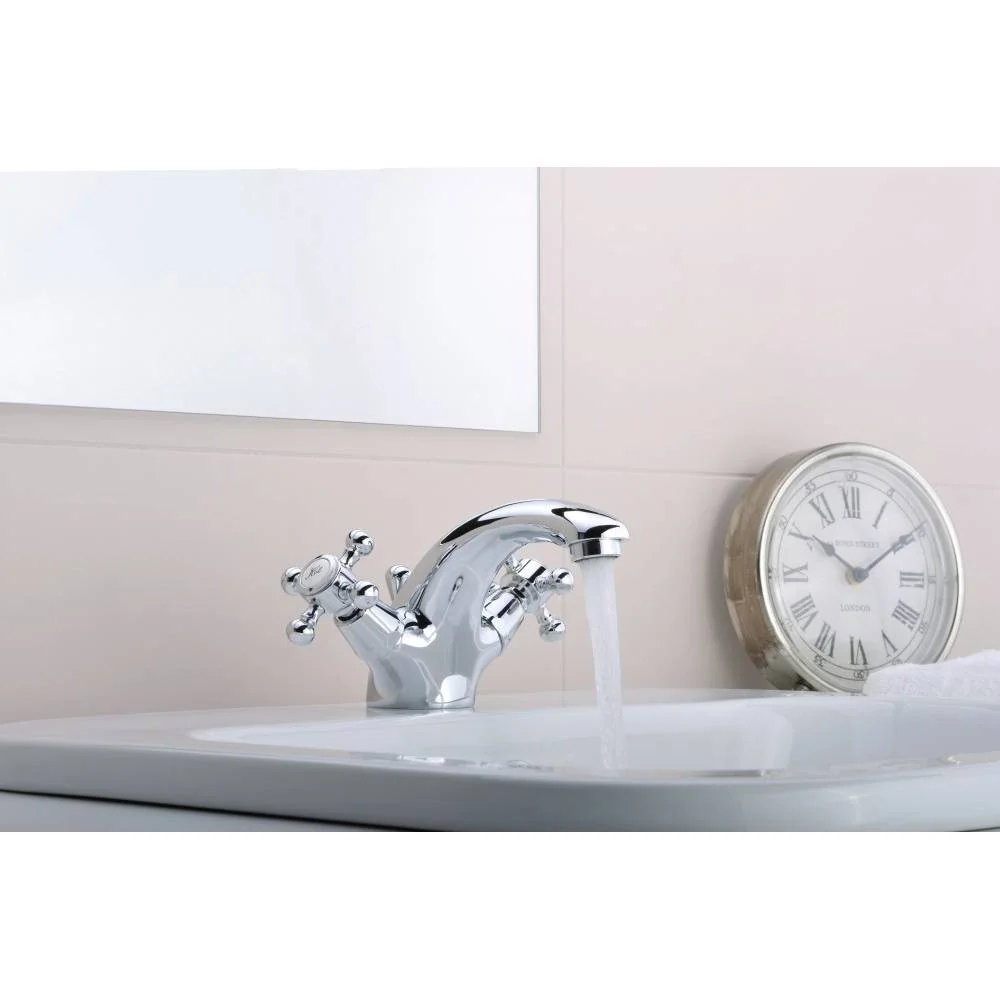 Single-hole faucet washbasin Iris series model IRV075CR verchroomd Paffoni