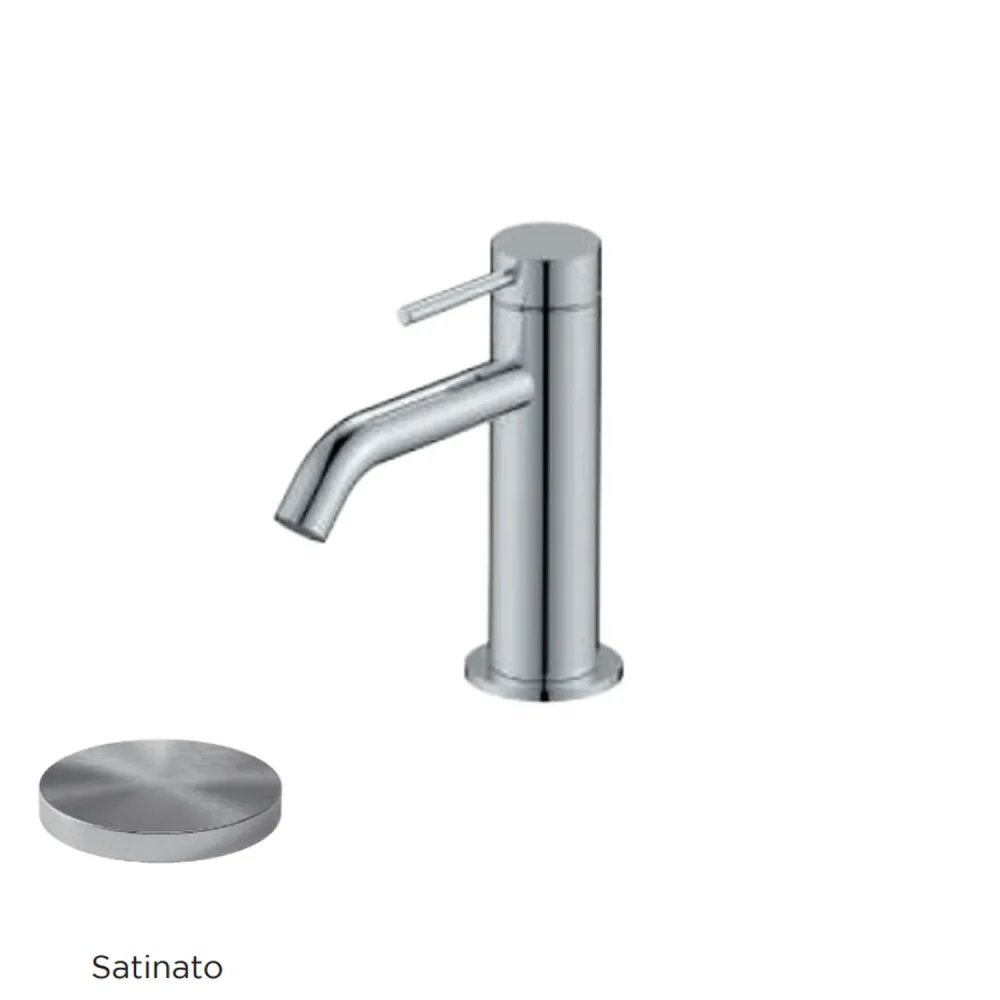 Single-lever basin mixer drain RubiFlux Regal series - Zachtglans chrome