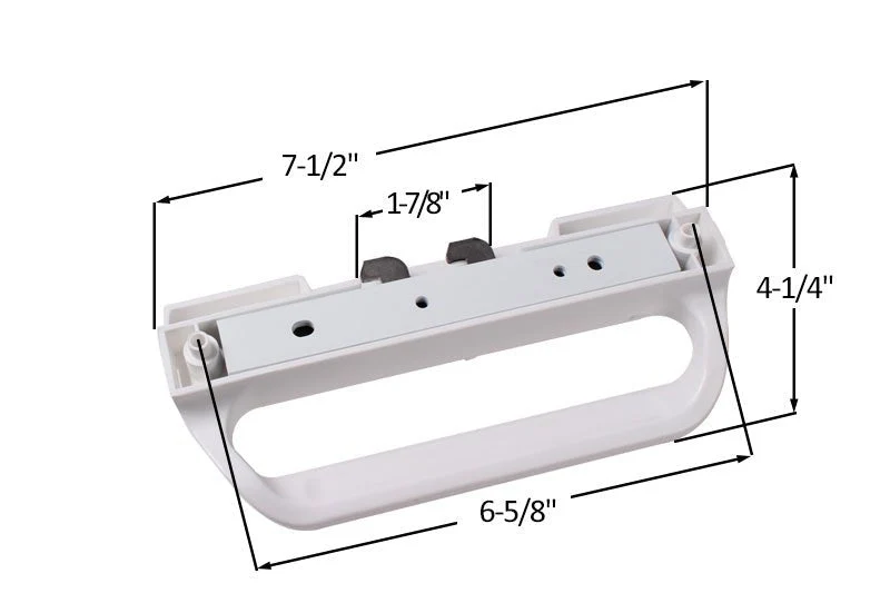 Sliding Glaswerk White Patio Door Inside Handle 2 Plus 2 Patio Door - Left