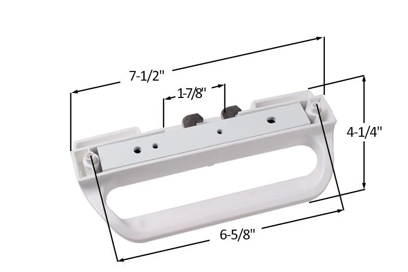 Sliding Glazen White Patio Door Inside Handle 2 Plus 2 Patio Door - Right