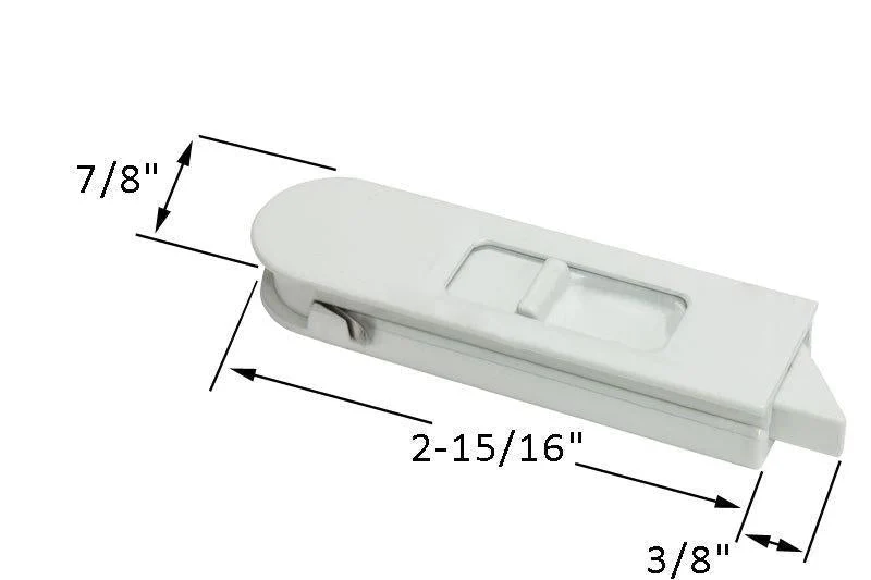 Sliding Window 2-15/16" Wit Right Hand Tilt Latch