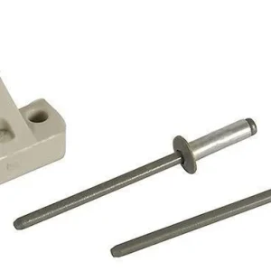Sliding Window Lock 2 Rivets - Grey