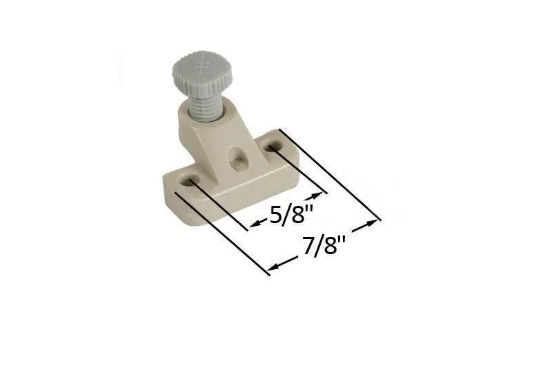 Sliding Window Lock 2 Rivets - Grey