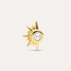 Solar Gold Solo Earring