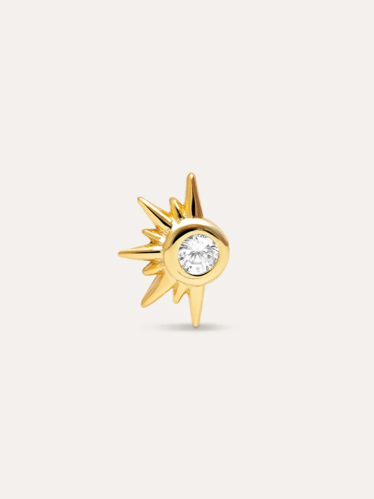 Solar Gold Solo Earring