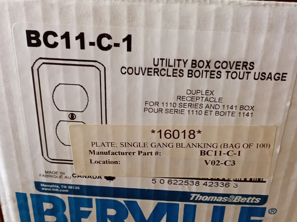 Solo Gang Utility Duplex Cover BC11-C-1 (Box 50)