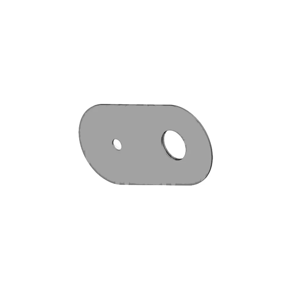 Stainless steel plate 2 holes code ZPIA112CR Chrome Paffoni