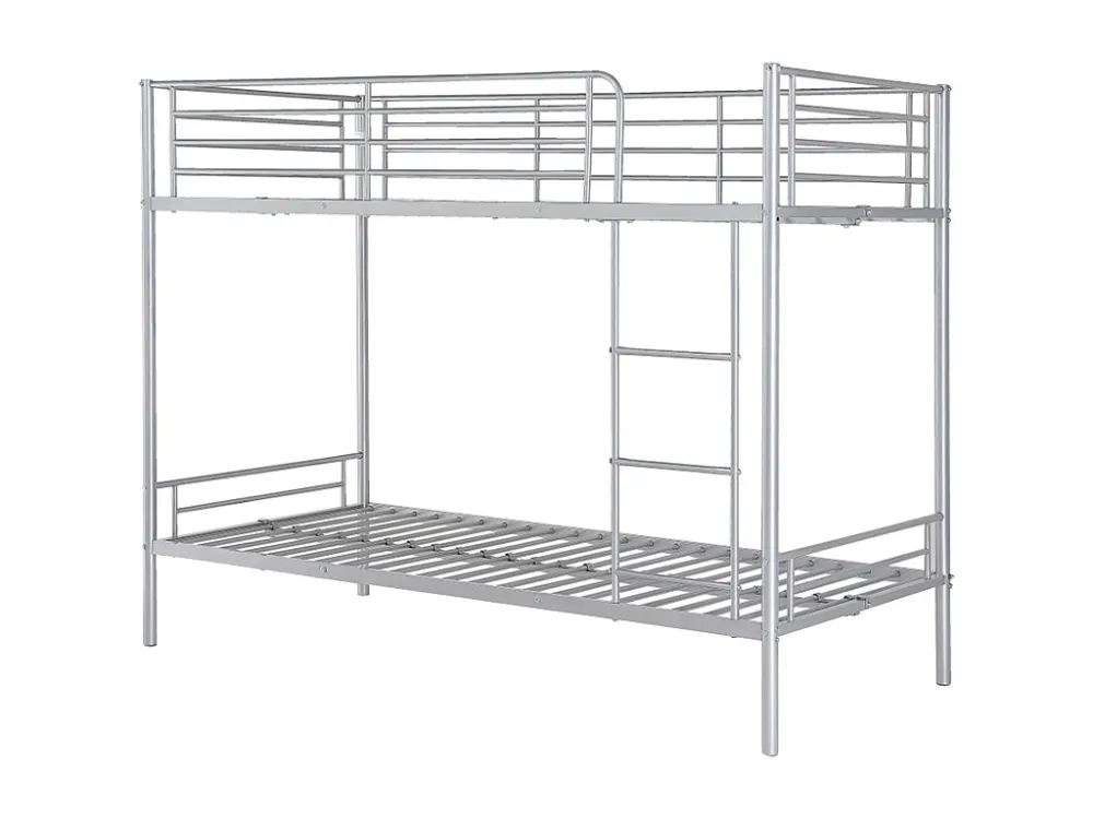 Stapelbed DUOTIS II - 2 x 90 x 190 cm - Zilver