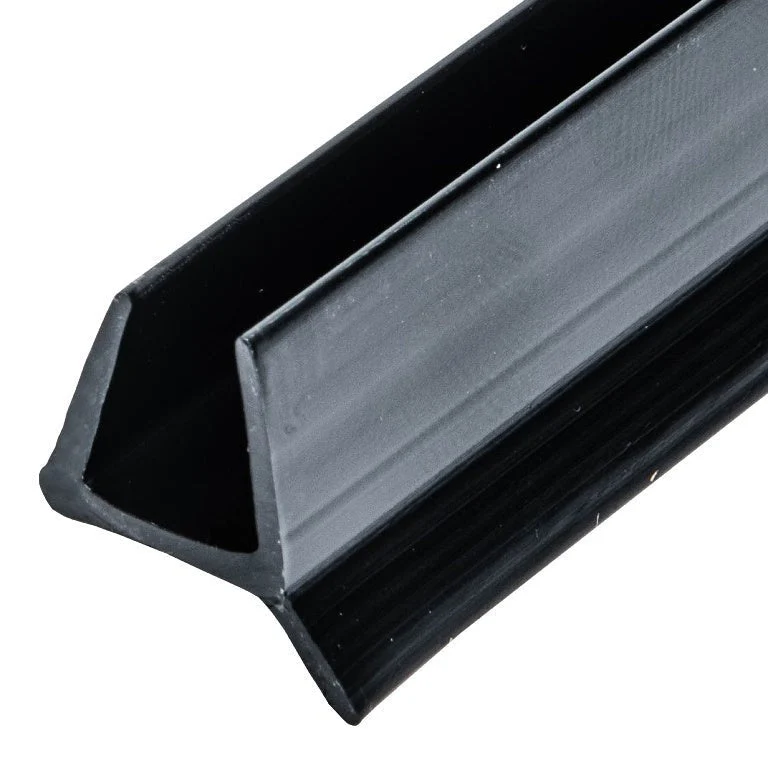 Swinging Shower Door Dual Durometer VINYL Seal and Wipe - Black