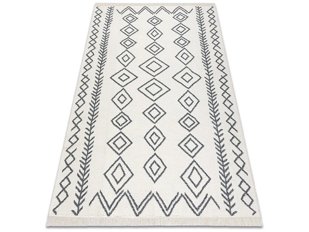Tapijt TWIN 23000 Boho, katoen, dubbelzijdig, diamanten Ecologische fr 60x90 cm