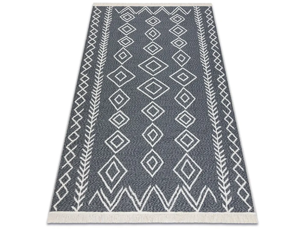Tapijt TWIN 23000 Boho, katoen, dubbelzijdig, diamanten Ecologische fr 60x90 cm