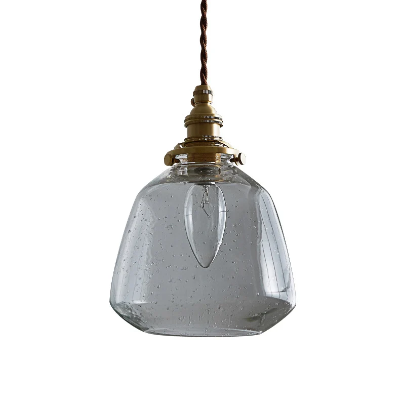Taps toelopende glazen hanglamp Eenvoud 1 lamp Restaurant hanglamp