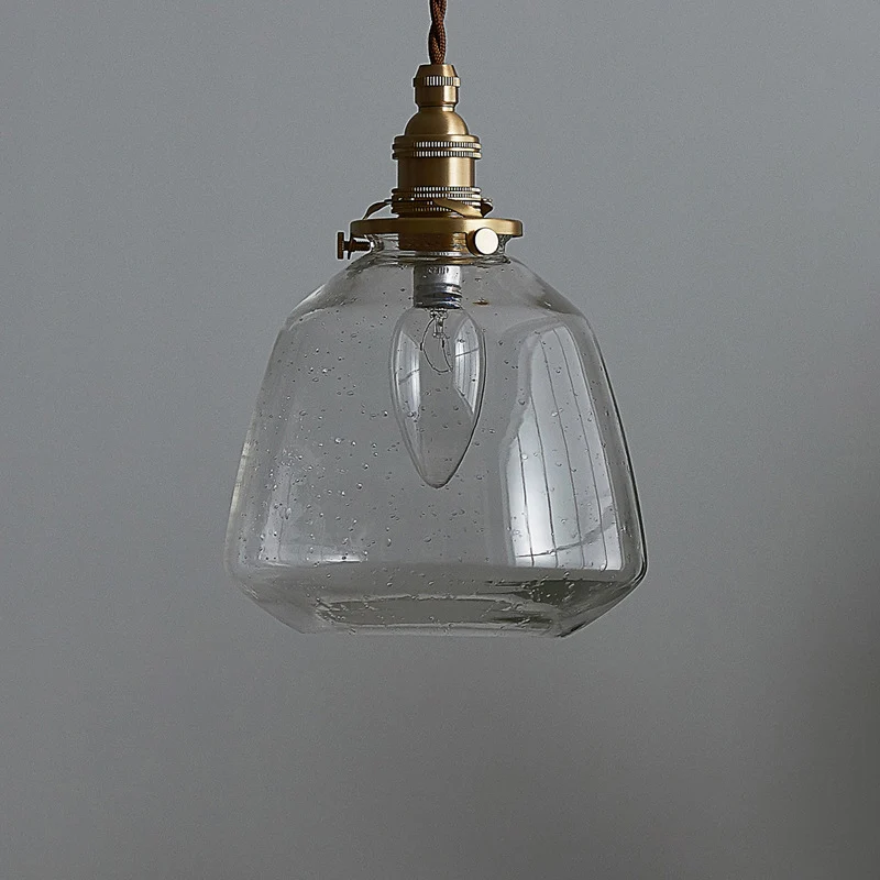 Taps toelopende glazen hanglamp Eenvoud 1 lamp Restaurant hanglamp