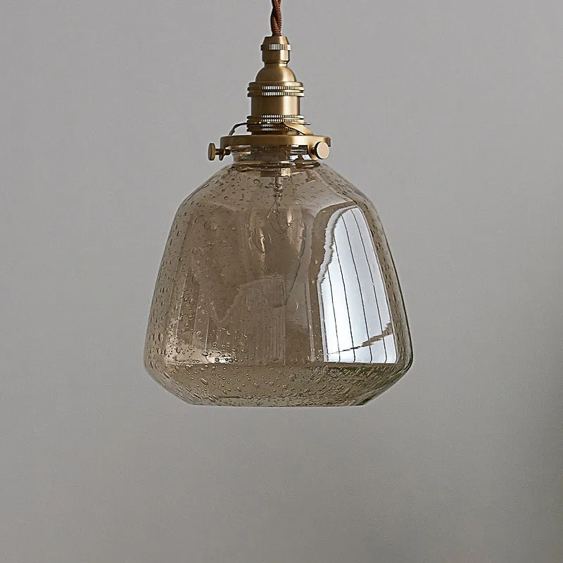 Taps toelopende glazen hanglamp Eenvoud 1 lamp Restaurant hanglamp