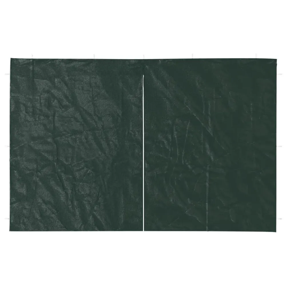 Tentwanden 2 st met ritssluiting PE groen