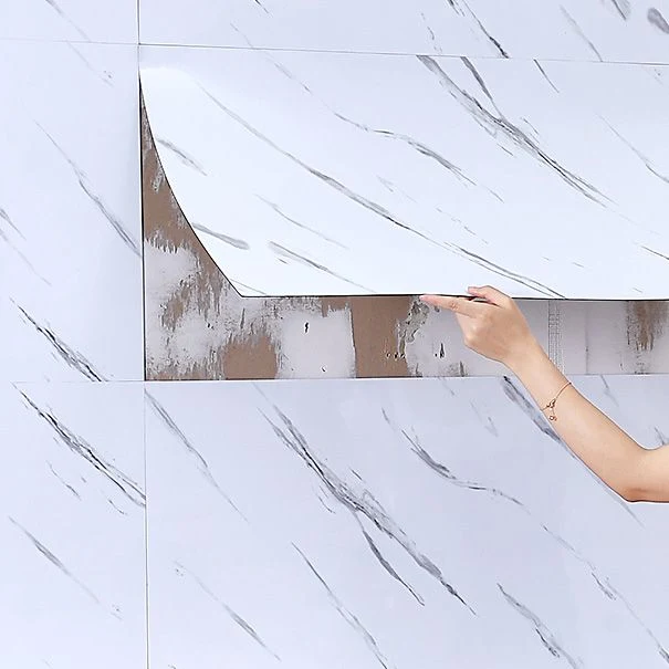 Één Tile Wallpaper Contemporary Plastic Wallpaper Waterproof Brown