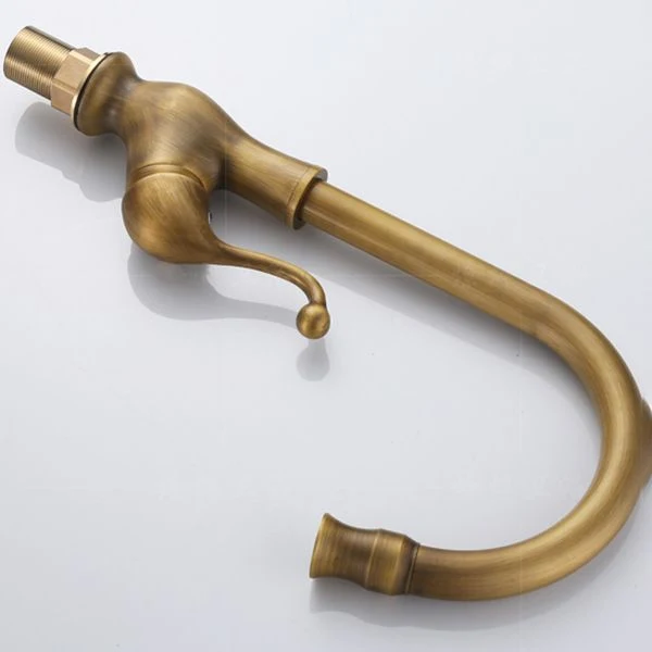 Traditional Kitchen Faucet Brass High Arc Gold Standard Kitchen Faucets Één Handle