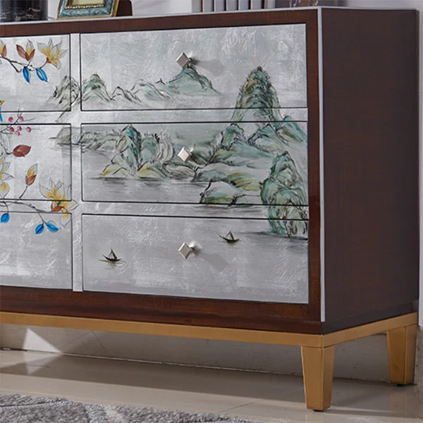 Traditional Uni Wood Storage Chest Horizontal Double Chest 31l